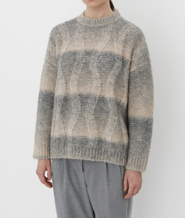 Maglione a trecce
